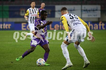 Fussball Bundesliga. SK Austria Klagenfurt gegen LASK   Solomon Owusu Bonnah (Klagenfurt). Klagenfurt, am 15.10.2022.
Foto: Kuess
---
pressefotos, pressefotografie, kuess, qs, qspictures, sport, bild, bilder, bilddatenbank