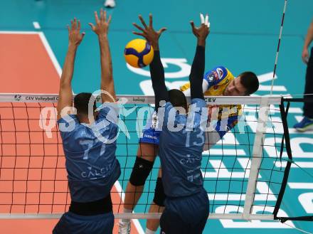 Volleyball. CEV Cup. SK Zadruga Aich/Dob gegen Calcit Kamnik.  Redi Bakiri (Aich/Dob). Bleiburg, am 19.10.2022.
Foto: Kuess
---
pressefotos, pressefotografie, kuess, qs, qspictures, sport, bild, bilder, bilddatenbank