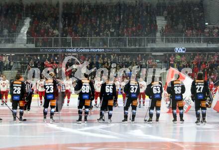 EBEL. Eishockey Bundesliga. EC KAC gegen  Steinbach Black Wings 1992.   Klagenfurt, am 21.10.2022.
Foto: Kuess
www.qspictures.net
---
pressefotos, pressefotografie, kuess, qs, qspictures, sport, bild, bilder, bilddatenbank