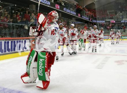 EBEL. Eishockey Bundesliga. EC KAC gegen  Steinbach Black Wings 1992. Sebastian Dahm  (KAC). Klagenfurt, am 21.10.2022.
Foto: Kuess
www.qspictures.net
---
pressefotos, pressefotografie, kuess, qs, qspictures, sport, bild, bilder, bilddatenbank