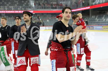 EBEL. Eishockey Bundesliga. EC KAC gegen  VSV.  Jubel Manuel Ganahl, Lukas Haudum (KAC). Klagenfurt, am 26.10.2022.
Foto: Kuess
www.qspictures.net
---
pressefotos, pressefotografie, kuess, qs, qspictures, sport, bild, bilder, bilddatenbank