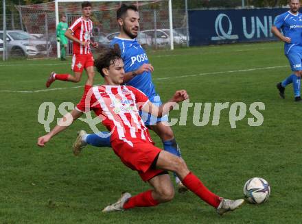 Fussball KFV Cup. KAC 1909 gegen SAK.  Nino Martinak (KAC),  Yosifov Svetlozar Angelov  (SAK). Klagenfurt, am 26.10.2022.
Foto: Kuess
---
pressefotos, pressefotografie, kuess, qs, qspictures, sport, bild, bilder, bilddatenbank