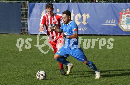 Fussball KFV Cup. KAC 1909 gegen SAK.  Hannes Plieschnegger   (KAC),  Yosifov Svetlozar Angelov  (SAK). Klagenfurt, am 26.10.2022.
Foto: Kuess
---
pressefotos, pressefotografie, kuess, qs, qspictures, sport, bild, bilder, bilddatenbank