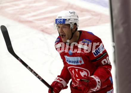 EBEL. Eishockey Bundesliga. EC KAC gegen  Hydro Fehervar AV 19.  Torjubel Matthew Fraser (KAC). Klagenfurt, am 28.10.2022.
Foto: Kuess
www.qspictures.net
---
pressefotos, pressefotografie, kuess, qs, qspictures, sport, bild, bilder, bilddatenbank
