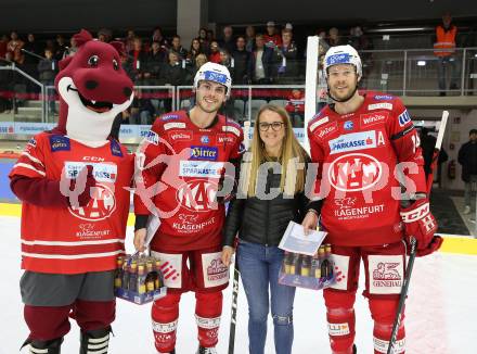 EBEL. Eishockey Bundesliga. EC KAC gegen  Hydro Fehervar AV 19.  Thomas Vallant, Paul Postma (KAC). Klagenfurt, am 28.10.2022.
Foto: Kuess
www.qspictures.net
---
pressefotos, pressefotografie, kuess, qs, qspictures, sport, bild, bilder, bilddatenbank