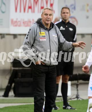 Fussball Bundesliga. SK Austria Klagenfurt gegen WSG Tirol.  Trainer Peter Pacult (Klagenfurt).. Klagenfurt, am 29.10.2022.
Foto: Kuess
---
pressefotos, pressefotografie, kuess, qs, qspictures, sport, bild, bilder, bilddatenbank