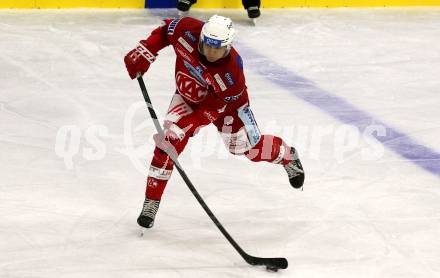 EBEL. Eishockey Bundesliga. EC KAC gegen  HC Innsbruck - Die Haie.  Kele Steffler (KAC). Klagenfurt, am 1.11.2022.
Foto: Kuess
www.qspictures.net
---
pressefotos, pressefotografie, kuess, qs, qspictures, sport, bild, bilder, bilddatenbank