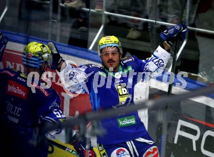 EBEL. Eishockey Bundesliga. EC VSV gegen HK SZ Olimpija. Torjubel Anthony Luciani  (VSV). Villach, am 6.11.2022.
Foto: Kuess
www.qspictures.net
---
pressefotos, pressefotografie, kuess, qs, qspictures, sport, bild, bilder, bilddatenbank