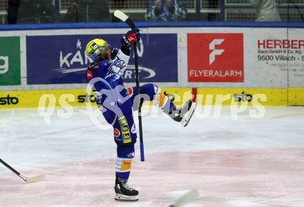 EBEL. Eishockey Bundesliga. EC VSV gegen HK SZ Olimpija Laibach.  Torjubel Anthony Luciani (VSV). Villach, am 6.11.2022.
Foto: Kuess
www.qspictures.net
---
pressefotos, pressefotografie, kuess, qs, qspictures, sport, bild, bilder, bilddatenbank