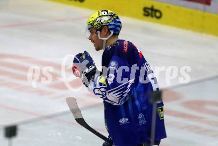 EBEL. Eishockey Bundesliga. EC VSV gegen HK SZ Olimpija. Torjubel Nicolas Rivett-Mattinen  (VSV). Villach, am 6.11.2022.
Foto: Kuess
www.qspictures.net
---
pressefotos, pressefotografie, kuess, qs, qspictures, sport, bild, bilder, bilddatenbank