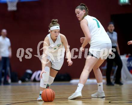 Basketball Damen. AUSTRIA CUP.  KOS Celovec Damen gegen UBSC-DBBC Graz. Antonia Ronacher, Nikolina Sofric  (KOS), Klagenfurt, 12.11.2022.
Foto: Kuess
---
pressefotos, pressefotografie, kuess, qs, qspictures, sport, bild, bilder, bilddatenbank