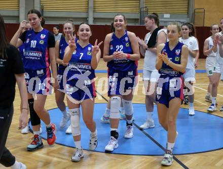 Basketball Damen. AUSTRIA CUP.  KOS Celovec Damen gegen UBSC-DBBC Graz.  Jubel  (Graz). Klagenfurt, 12.11.2022.
Foto: Kuess
---
pressefotos, pressefotografie, kuess, qs, qspictures, sport, bild, bilder, bilddatenbank