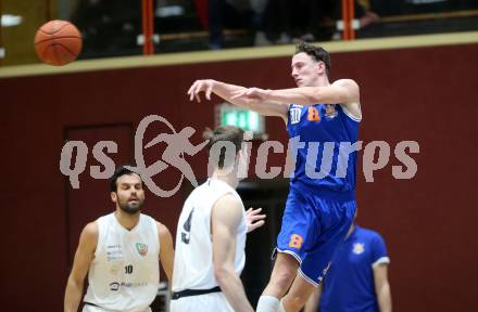 Basketball 2. Liga 2022/2023. Grunddurchgang 6. Runde.  KOS Celovec gegen  BBU Salzburg.    Thomas Buchegger (Salzburg). Klagenfurt, am 12.11.2022.
Foto: Kuess
www.qspictures.net
---
pressefotos, pressefotografie, kuess, qs, qspictures, sport, bild, bilder, bilddatenbank