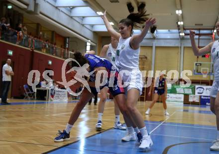 Basketball Damen. AUSTRIA CUP.  KOS Celovec Damen gegen UBSC-DBBC Graz. Valentina Peulic  (KOS),  Eni Nizamic (Graz). Klagenfurt, 12.11.2022.
Foto: Kuess
---
pressefotos, pressefotografie, kuess, qs, qspictures, sport, bild, bilder, bilddatenbank