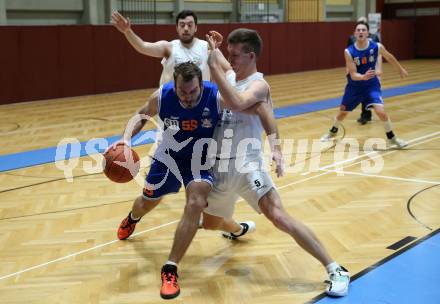 Basketball 2. Liga 2022/2023. Grunddurchgang 6. Runde.  KOS Celovec gegen  BBU Salzburg.    Andi Smrtnik (KOS),  Luka Milovac (Salzburg). Klagenfurt, am 12.11.2022.
Foto: Kuess
www.qspictures.net
---
pressefotos, pressefotografie, kuess, qs, qspictures, sport, bild, bilder, bilddatenbank