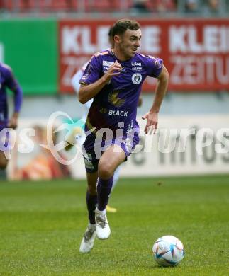 Fussball Bundesliga. SK Austria Klagenfurt gegen FC Red Bull Salzburg.  Andrew Irving (Klagenfurt). Klagenfurt, am 13.11.2022.
Foto: Kuess
---
pressefotos, pressefotografie, kuess, qs, qspictures, sport, bild, bilder, bilddatenbank