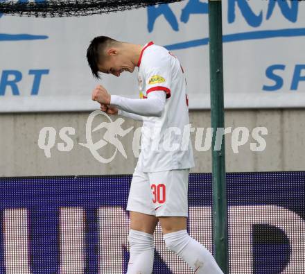 Fussball Bundesliga. SK Austria Klagenfurt gegen FC Red Bull Salzburg. Torjubel Benjamin Sesko (Salzburg). Klagenfurt, am 13.11.2022.
Foto: Kuess
---
pressefotos, pressefotografie, kuess, qs, qspictures, sport, bild, bilder, bilddatenbank
