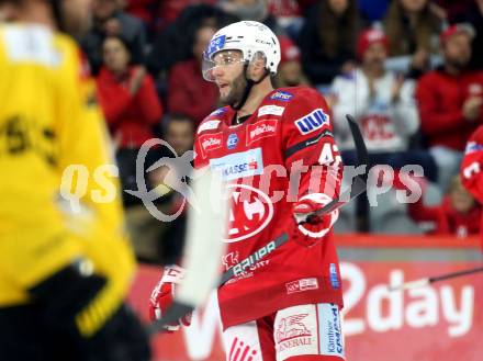 EBEL. Eishockey Bundesliga. EC KAC gegen  HC Pustertal Woelfe. Rok Ticar  (KAC). Klagenfurt, am 18.11.2022.
Foto: Kuess
www.qspictures.net
---
pressefotos, pressefotografie, kuess, qs, qspictures, sport, bild, bilder, bilddatenbank