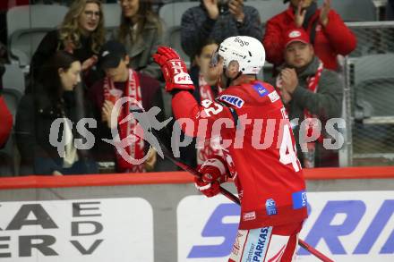EBEL. Eishockey Bundesliga. EC KAC gegen  HC Pustertal Woelfe.  Rok Ticar (KAC). Klagenfurt, am 18.11.2022.
Foto: Kuess
www.qspictures.net
---
pressefotos, pressefotografie, kuess, qs, qspictures, sport, bild, bilder, bilddatenbank