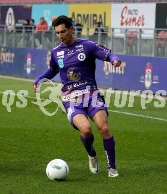 Fussball Woertherseecup. SK Austria Klagenfurt gegen GAK.  Sebastian Soto,  (Austria Klagenfurt). Klagenfurt, am 19.11.2022.
Foto: Kuess
---
pressefotos, pressefotografie, kuess, qs, qspictures, sport, bild, bilder, bilddatenbank
