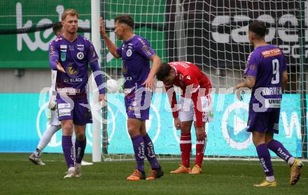 Fussball Woertherseecup. SK Austria Klagenfurt gegen GAK.  Torjubel Jonas Arweiler, Christopher Wernitznig (Austria Klagenfurt). Klagenfurt, am 19.11.2022.
Foto: Kuess
---
pressefotos, pressefotografie, kuess, qs, qspictures, sport, bild, bilder, bilddatenbank