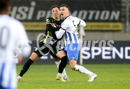 Fussball Woertherseecup. Herta BSC gegen TSV 1860. Filip Uremovic (Herta), Marcel Baer  (TSV 1860). Klagenfurt, am 19.11.2022.
Foto: Kuess
---
pressefotos, pressefotografie, kuess, qs, qspictures, sport, bild, bilder, bilddatenbank