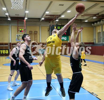Basketball 2. Liga 2022/2023. Grunddurchgang 7. Runde.  	Woerthersee Piraten gegen  Union Deutsch Wagram Alligators.   Andreas Nuck (Piraten),  Simon Marek, Marko Goranovic  (Deutsch Wagram). Klagenfurt, am 19.11.2022.
Foto: Kuess
www.qspictures.net
---
pressefotos, pressefotografie, kuess, qs, qspictures, sport, bild, bilder, bilddatenbank