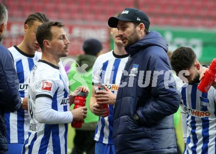Fussball Woertherseecup. GAK gegen Hertha BSC..  Trainer Sandro Schwarz  (Hertha BSC. ). Klagenfurt, 20.11.2022.
Foto: Kuess
---
pressefotos, pressefotografie, kuess, qs, qspictures, sport, bild, bilder, bilddatenbank