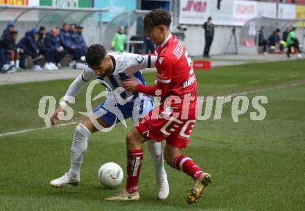 Fussball Woertherseecup. GAK gegen Hertha BSC..  Filip Uremovic,  (GAK),  Nader El-Jindaoui  (Hertha BSC. ). Klagenfurt, 20.11.2022.
Foto: Kuess
---
pressefotos, pressefotografie, kuess, qs, qspictures, sport, bild, bilder, bilddatenbank