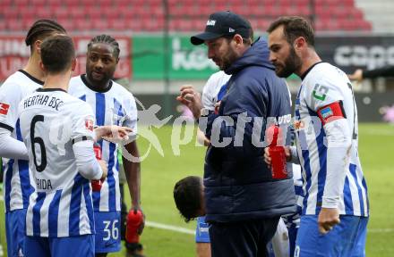 Fussball Woertherseecup. GAK gegen Hertha BSC..  Trainer Sandro Schwarz   (Hertha BSC. ). Klagenfurt, 20.11.2022.
Foto: Kuess
---
pressefotos, pressefotografie, kuess, qs, qspictures, sport, bild, bilder, bilddatenbank