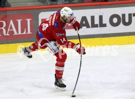 EBEL. Eishockey Bundesliga. EC KAC gegen  HCB Suedtirol Alperia.  Paul Postma (KAC). Klagenfurt, am 25.11.2022.
Foto: Kuess
www.qspictures.net
---
pressefotos, pressefotografie, kuess, qs, qspictures, sport, bild, bilder, bilddatenbank