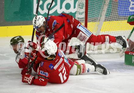 EBEL. Eishockey Bundesliga. EC KAC gegen  HCB Suedtirol Alperia.  Kele Steffler, David Maier,  (KAC),   Luca Frigo (Bozen). Klagenfurt, am 25.11.2022.
Foto: Kuess
www.qspictures.net
---
pressefotos, pressefotografie, kuess, qs, qspictures, sport, bild, bilder, bilddatenbank