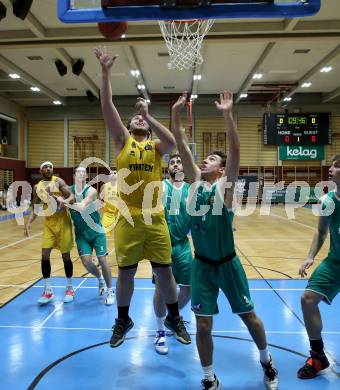 Basketball 2. Liga 2022/2023. Grunddurchgang 8. Runde. Woerthersee Piraten gegen  KOS Celovec.  Andreas Nuck  (Piraten),  Niklas Michel (KOS). Klagenfurt, am 26.11.2022.
Foto: Kuess
www.qspictures.net
---
pressefotos, pressefotografie, kuess, qs, qspictures, sport, bild, bilder, bilddatenbank