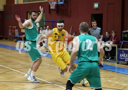 Basketball 2. Liga 2022/2023. Grunddurchgang 8. Runde. Woerthersee Piraten gegen  KOS Celovec. Marin Sliskovic   (Piraten),  Andi Shehu (KOS). Klagenfurt, am 26.11.2022.
Foto: Kuess
www.qspictures.net
---
pressefotos, pressefotografie, kuess, qs, qspictures, sport, bild, bilder, bilddatenbank