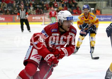 EBEL. Eishockey Bundesliga. EC KAC gegen  Asiago Hockey.  Fabian Hochegger (KAC). Klagenfurt, am 27.11.2022.
Foto: Kuess
www.qspictures.net
---
pressefotos, pressefotografie, kuess, qs, qspictures, sport, bild, bilder, bilddatenbank