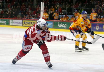 EBEL. Eishockey Bundesliga. EC KAC gegen  Asiago Hockey.  David Maier (KAC). Klagenfurt, am 27.11.2022.
Foto: Kuess
www.qspictures.net
---
pressefotos, pressefotografie, kuess, qs, qspictures, sport, bild, bilder, bilddatenbank