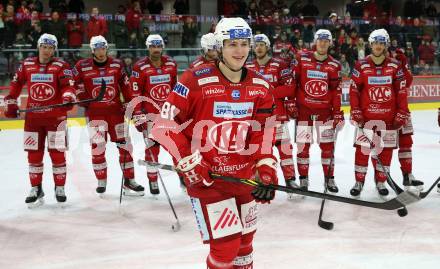 EBEL. Eishockey Bundesliga. EC KAC gegen  Asiago Hockey.  Finn Van Ee (KAC). Klagenfurt, am 27.11.2022.
Foto: Kuess
www.qspictures.net
---
pressefotos, pressefotografie, kuess, qs, qspictures, sport, bild, bilder, bilddatenbank