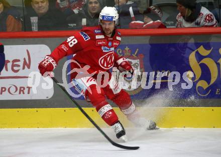 EBEL. Eishockey Bundesliga. EC KAC gegen  Asiago Hockey.  Samuel Witting (KAC). Klagenfurt, am 27.11.2022.
Foto: Kuess
www.qspictures.net
---
pressefotos, pressefotografie, kuess, qs, qspictures, sport, bild, bilder, bilddatenbank