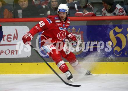 EBEL. Eishockey Bundesliga. EC KAC gegen  Asiago Hockey.  Samuel Witting (KAC). Klagenfurt, am 27.11.2022.
Foto: Kuess
www.qspictures.net
---
pressefotos, pressefotografie, kuess, qs, qspictures, sport, bild, bilder, bilddatenbank