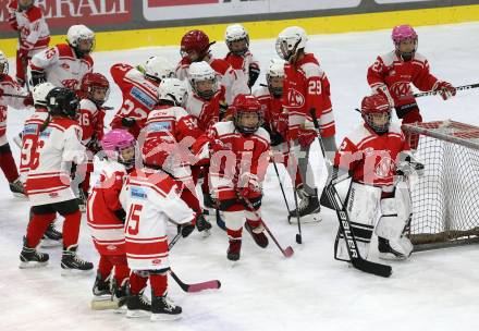 EBEL. Eishockey Bundesliga. EC KAC gegen  Asiago Hockey.  KAC Nachwuchs. Spiel in der Drittelpause (KAC). Klagenfurt, am 27.11.2022.
Foto: Kuess
www.qspictures.net
---
pressefotos, pressefotografie, kuess, qs, qspictures, sport, bild, bilder, bilddatenbank