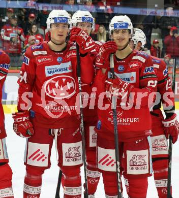 EBEL. Eishockey Bundesliga. EC KAC gegen  Asiago Hockey.  Maximilian Preiml, Luka Gomboc (KAC). Klagenfurt, am 27.11.2022.
Foto: Kuess
www.qspictures.net
---
pressefotos, pressefotografie, kuess, qs, qspictures, sport, bild, bilder, bilddatenbank