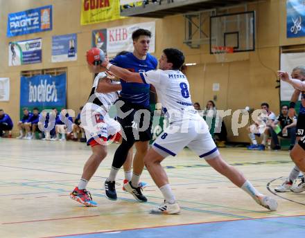 Handball Bundesliga. SC kelag Ferlach gegen ALPLA HC Hard.   Mladan Jovanovic (Ferlach),   	Nikola Stevanovic (Hard). Ferlach, 2.12.2022.
Foto: Kuess

---
pressefotos, pressefotografie, kuess, qs, qspictures, sport, bild, bilder, bilddatenbank