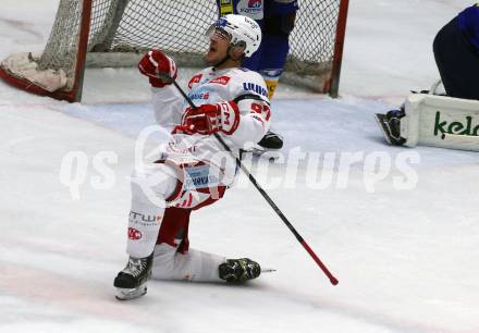 EBEL. Eishockey Bundesliga. EC VSV gegen EC KAC.  Torjubel Fabian Hochegger (KAC). Villach, am 2.12.2022.
Foto: Kuess
www.qspictures.net
---
pressefotos, pressefotografie, kuess, qs, qspictures, sport, bild, bilder, bilddatenbank