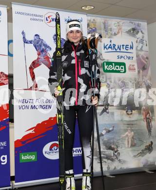 Schi Alpin. Schi Nordisch. Biathlon. Einkleidung Landesschiverband.   Anna Ulbing Groeblacher (Biathlon). Klagenfurt, am 3.12.2022.
Foto: Kuess

---
pressefotos, pressefotografie, kuess, qs, qspictures, sport, bild, bilder, bilddatenbank