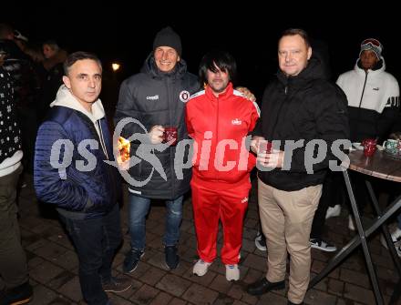 Fussball Bundesliga. Apres Ski Party SK Austria Klagenfurt.  HARALD WAGNER, PETER KOSTOLANSKY,  Michael Kristan, MATEJ VIDOVIC. Ploeschenberg, am 7.12.2022.
Foto: Kuess

---
pressefotos, pressefotografie, kuess, qs, qspictures, sport, bild, bilder, bilddatenbank