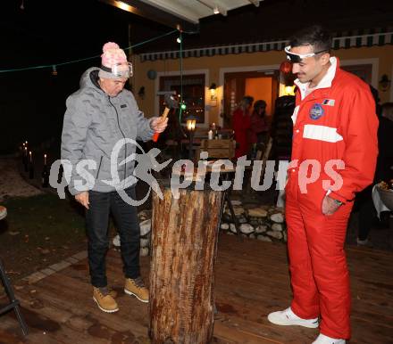 Fussball Bundesliga. Apres Ski Party SK Austria Klagenfurt.   Trainer Peter Pacult, Markus Pink. Ploeschenberg, am 7.12.2022.
Foto: Kuess

---
pressefotos, pressefotografie, kuess, qs, qspictures, sport, bild, bilder, bilddatenbank