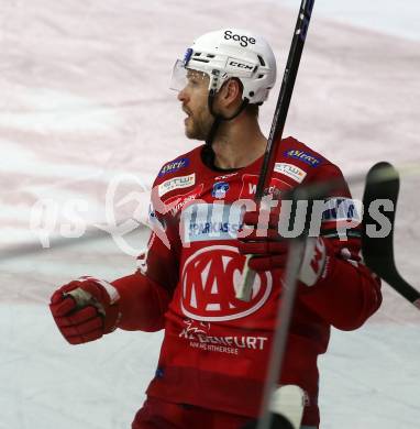 EBEL. Eishockey Bundesliga. EC KAC gegen  Pioneers Vorarlberg.  Torjubel Paul Postma (KAC). Klagenfurt, am 11.12.2022.
Foto: Kuess
www.qspictures.net
---
pressefotos, pressefotografie, kuess, qs, qspictures, sport, bild, bilder, bilddatenbank