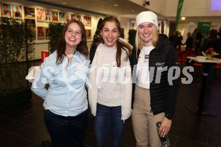 Kaernten Sport. Sportlermeeting. Vertragsunterzeichnung.    Julia Sciancalepore, Corina Druml (Mountainbike), Katharina Sadnik (Mountainbike): Klagenfurt, am 16.12.2022.
Foto: Kuess

---
pressefotos, pressefotografie, kuess, qs, qspictures, sport, bild, bilder, bilddatenbank