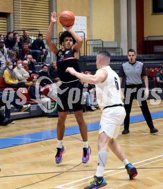 Basketball 2. Liga 2022/2023. Grunddurchgang 11. Runde.  KOS Celovec gegen  Vienna United.   Obinna Anthony Ndukwe (Vienna). Klagenfurt, am 17.12.2022.
Foto: Kuess
www.qspictures.net
---
pressefotos, pressefotografie, kuess, qs, qspictures, sport, bild, bilder, bilddatenbank