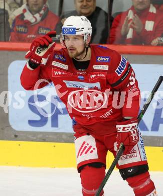 EBEL. Eishockey Bundesliga. EC KAC gegen  HC Pustertal.  Torjubel Rihards Bukarts (KAC). Klagenfurt, am 18.12.2022.
Foto: Kuess
www.qspictures.net
---
pressefotos, pressefotografie, kuess, qs, qspictures, sport, bild, bilder, bilddatenbank